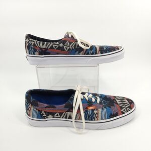 Vans Off the Wall Shoes Men Size 12 Aztec Tribal Charcoal Multicolor Pattern